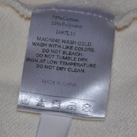 LIT Active Concept Soft Leisure Set 2 Piece Sweater, Wide Leg Pants Ivory M - Picture 10 of 10